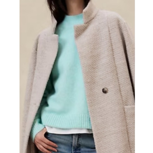 Banana Republic Blue Water Wool Mock Neck Sweater - Picture 5 of 5